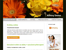 Tablet Screenshot of kvetiny-online.info